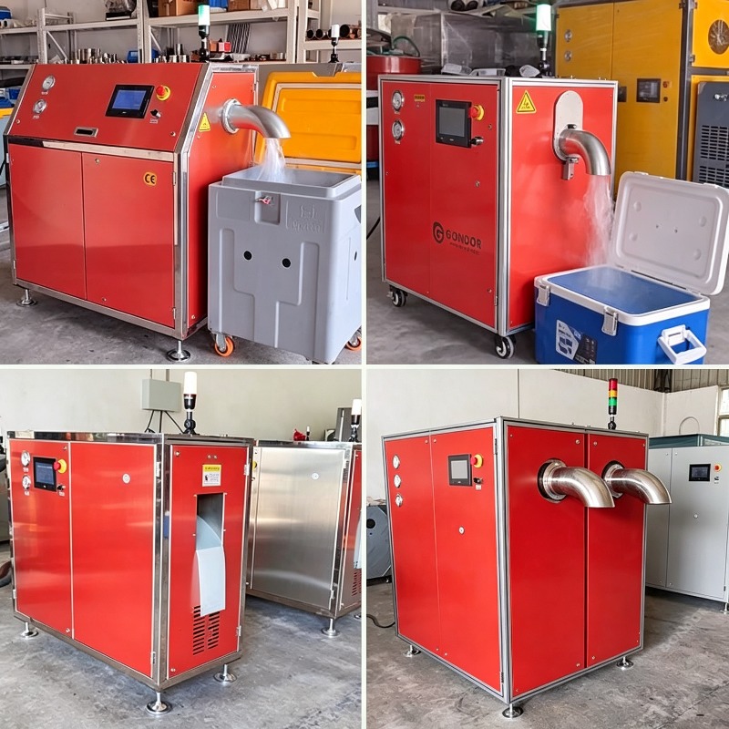 Commercial Ice Maker 100Kg - Mesin Pembuat Es Kering Berkualitas Makanan,