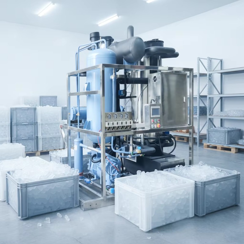 Ice Tube Machine 500Kg - Mesin Pembuat Es Batang Komersial 500kg