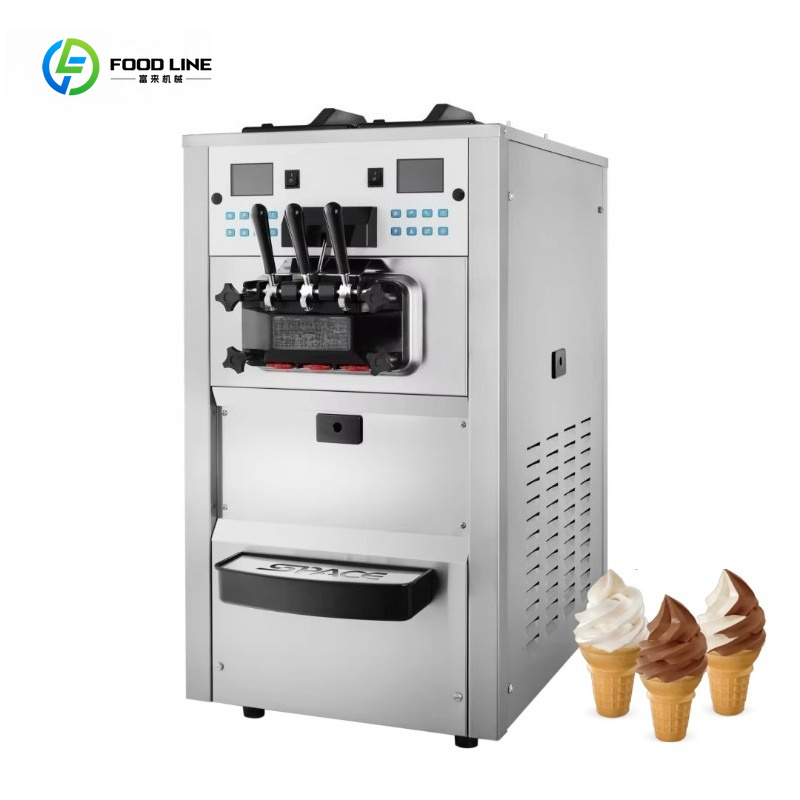 Countertop Ice Maker Commercial - Mesin Es Krim Lunak Komersial Twin