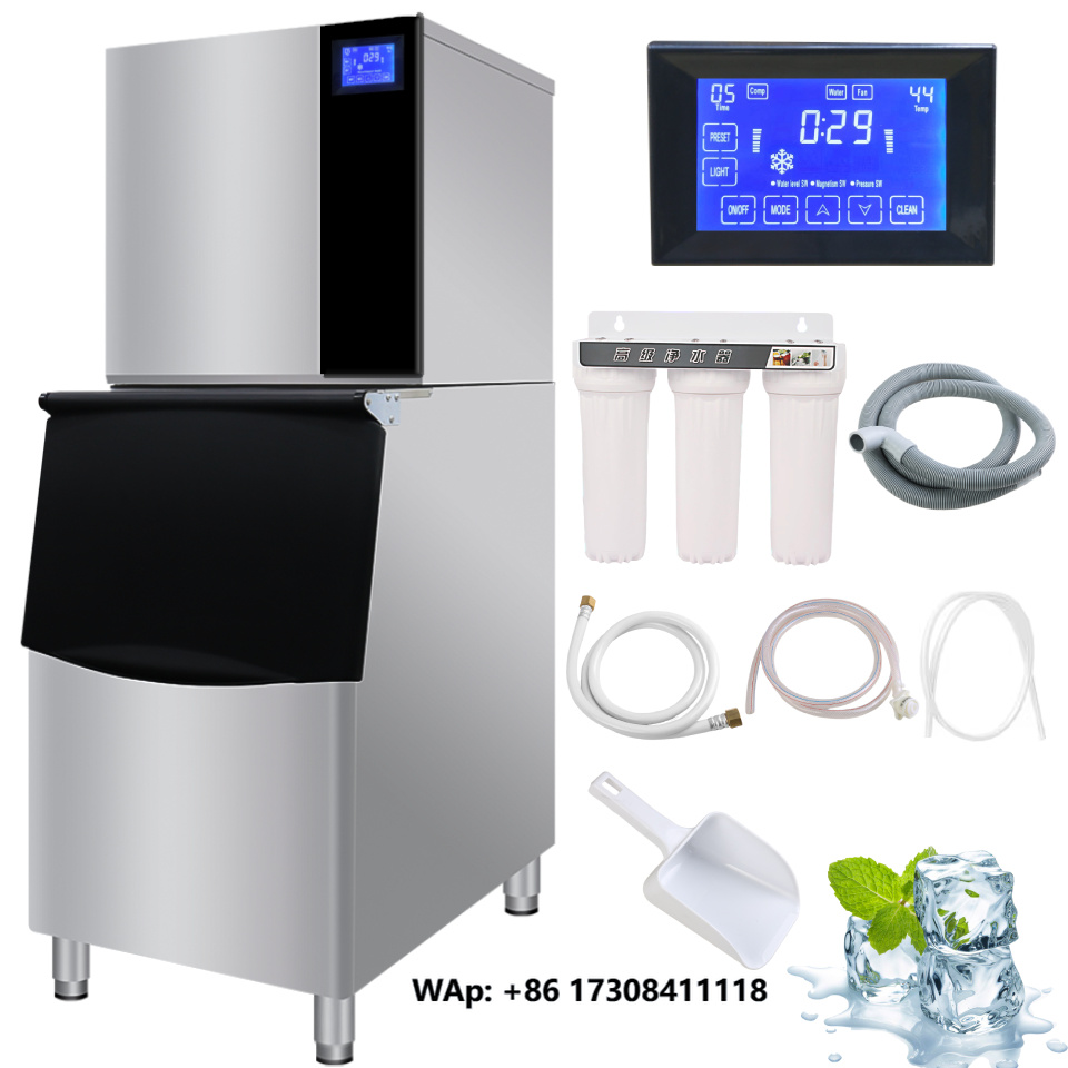 Commercial Ice Maker 200Kg Cube - Mesin Pembuat Es Komersial 500kg/24 Jam