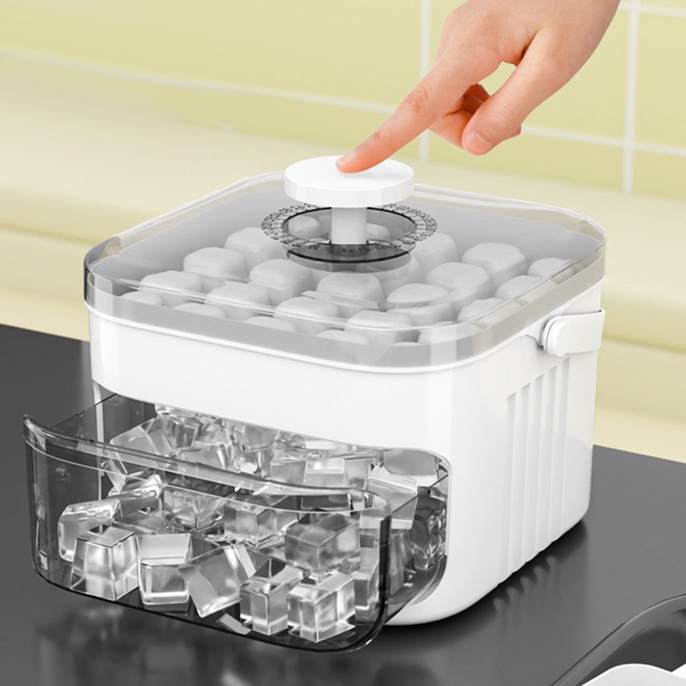 Countertop Ice Maker Commercial - Pembuat Es Batu Portabel 50 Kubus