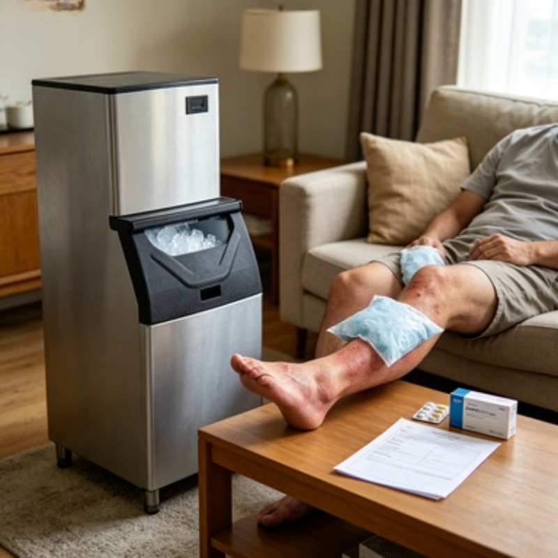 Commercial Ice Maker 200Kg Cube - Mesin Pembuat Es Komersial 200kg Mesin