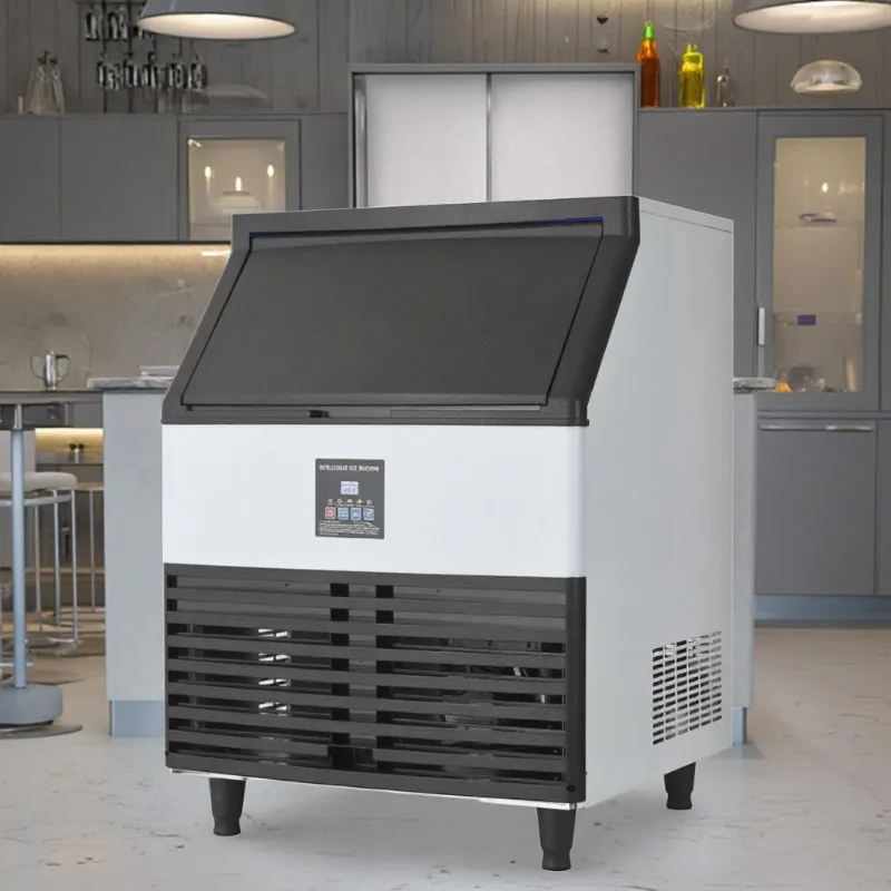Commercial Ice Maker 100Kg - 【Populer】Mesin Pembuat Es Batu Cepat Komersial