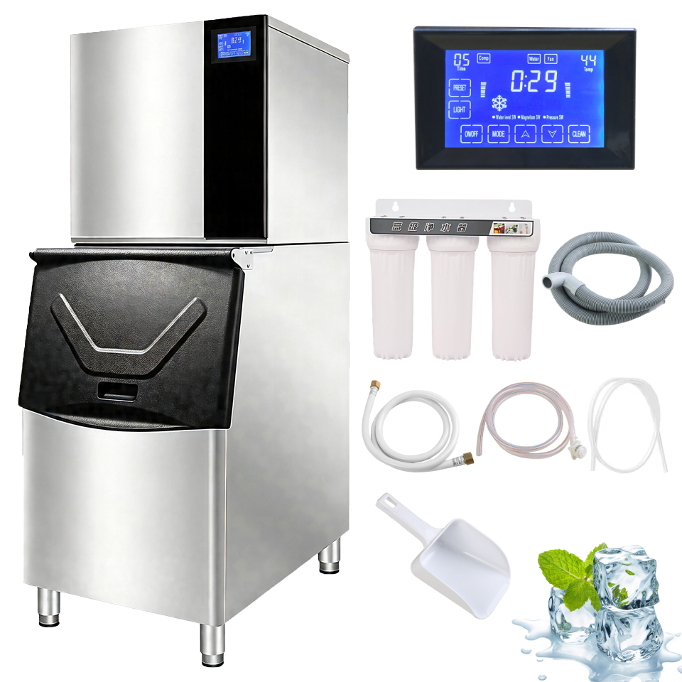 Commercial Ice Maker 200Kg Cube - Mesin Pembuat Es Komersial, Kapasitas 500