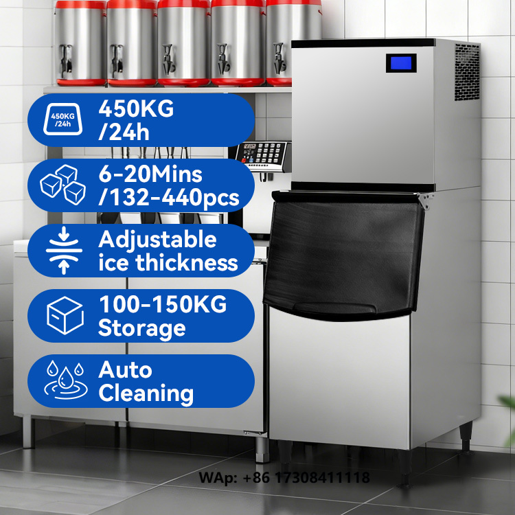 Commercial Ice Maker 200Kg Cube - Mesin Pembuat Es Batu Komersial Otomatis
