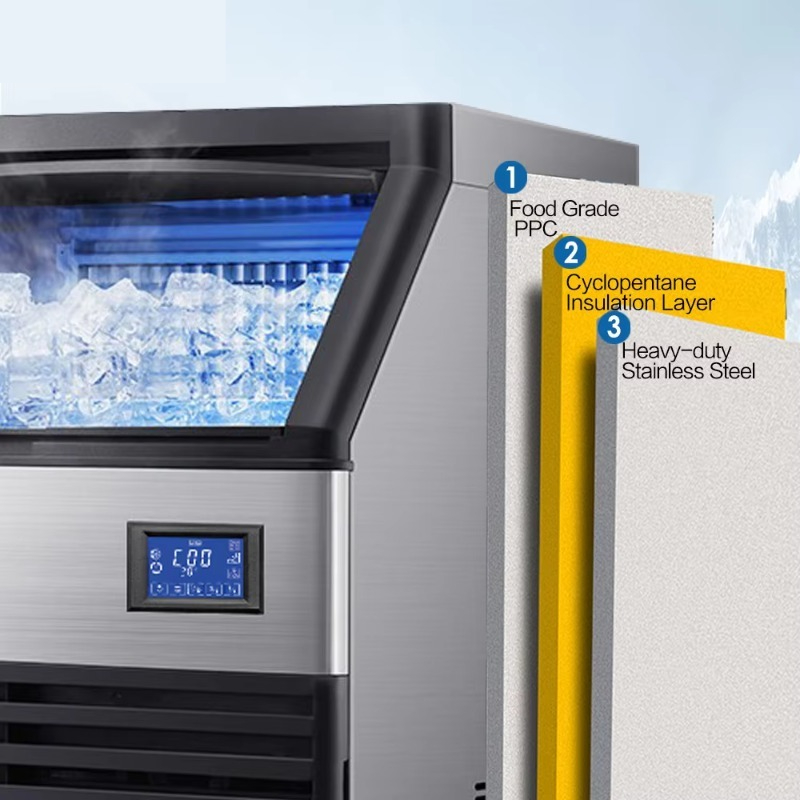 Mesin Pembuat Es Batu Komersia - Commercial Ice Maker 100Kg ulasan dan harga