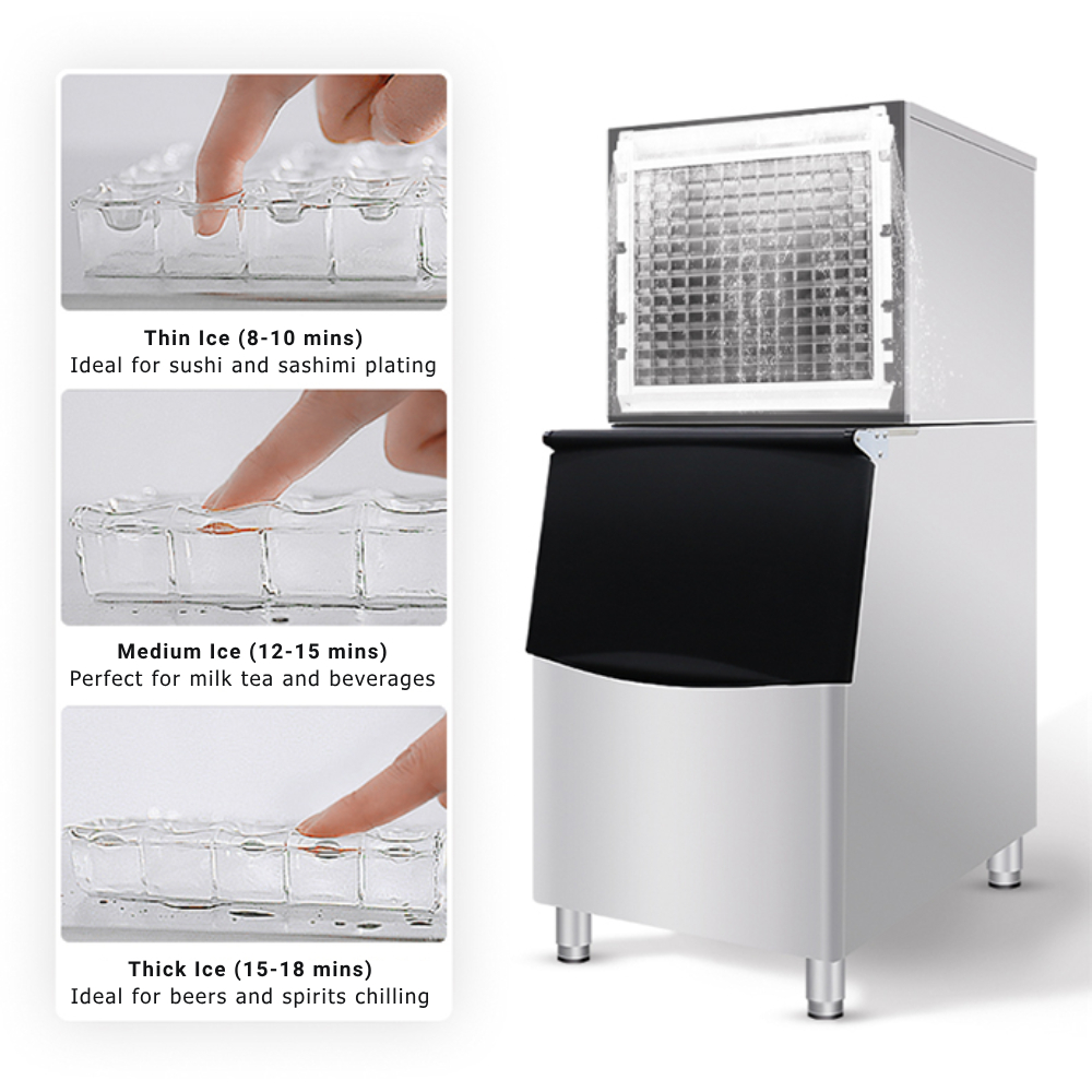 Mesin Pembuat Es Komersial 500 - Commercial Ice Maker 200Kg Cube ulasan dan harga