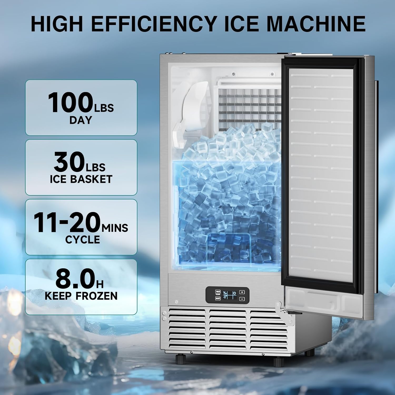 Mesin Pembuat Es Komersial ETL - Commercial Ice Maker Air Cooled ulasan dan harga