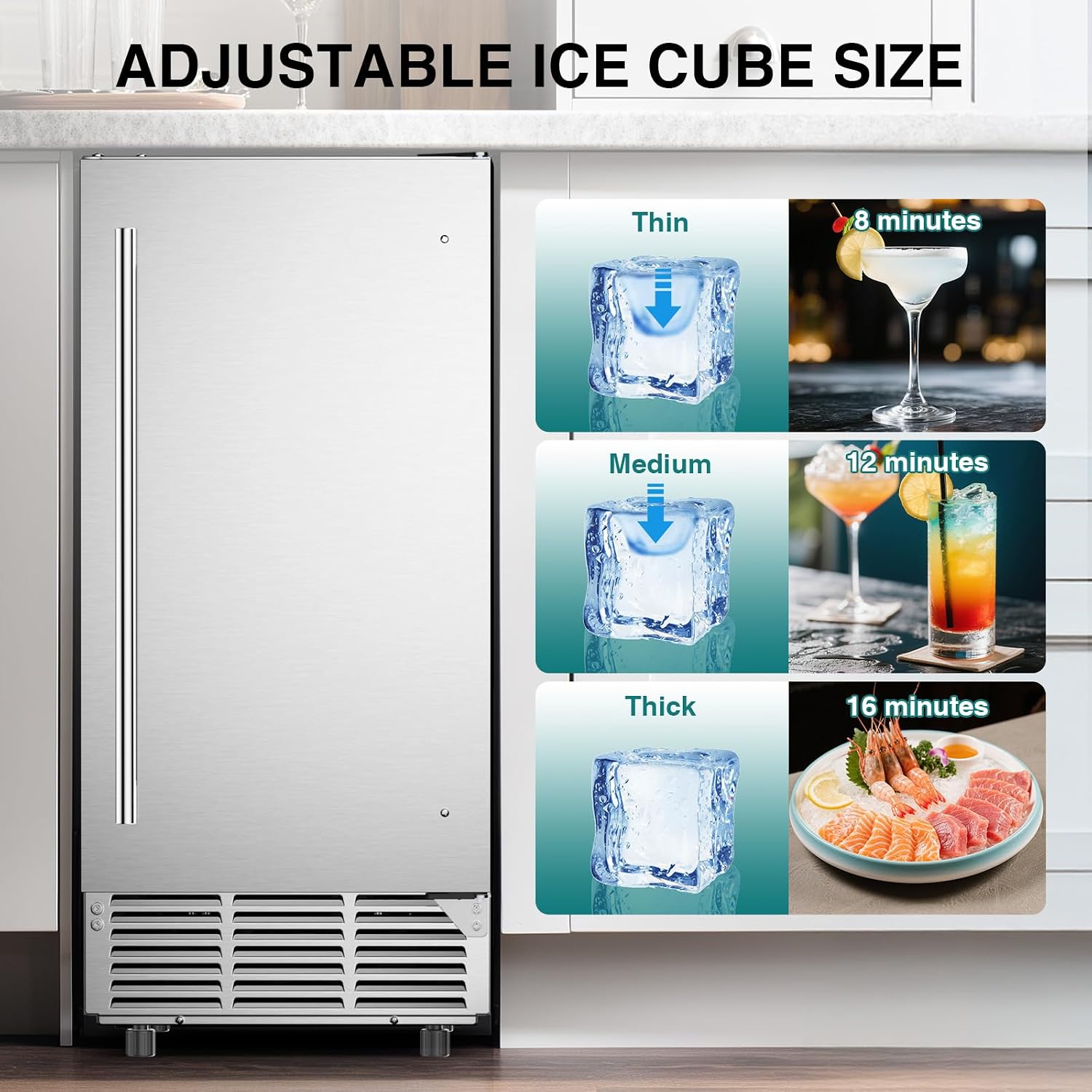 Mesin Pembuat Es Komersial ETL - Commercial Ice Maker Air Cooled ulasan dan harga