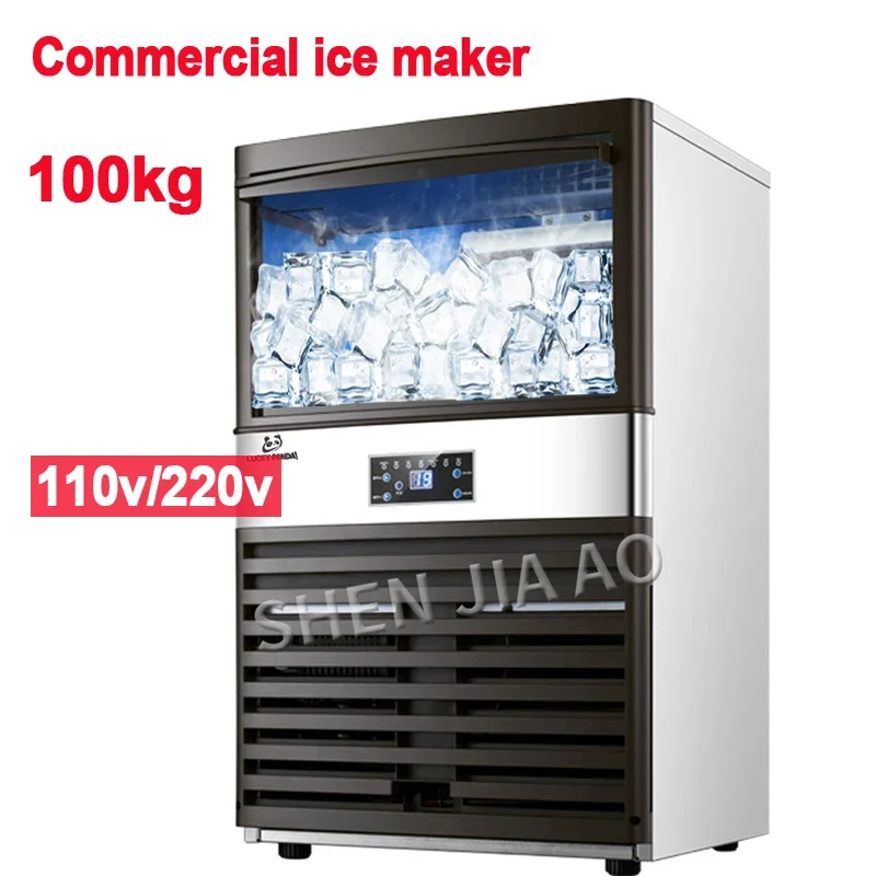 Mesin Pembuat Es 110V/220V unt - Commercial Ice Maker 100Kg ulasan dan harga