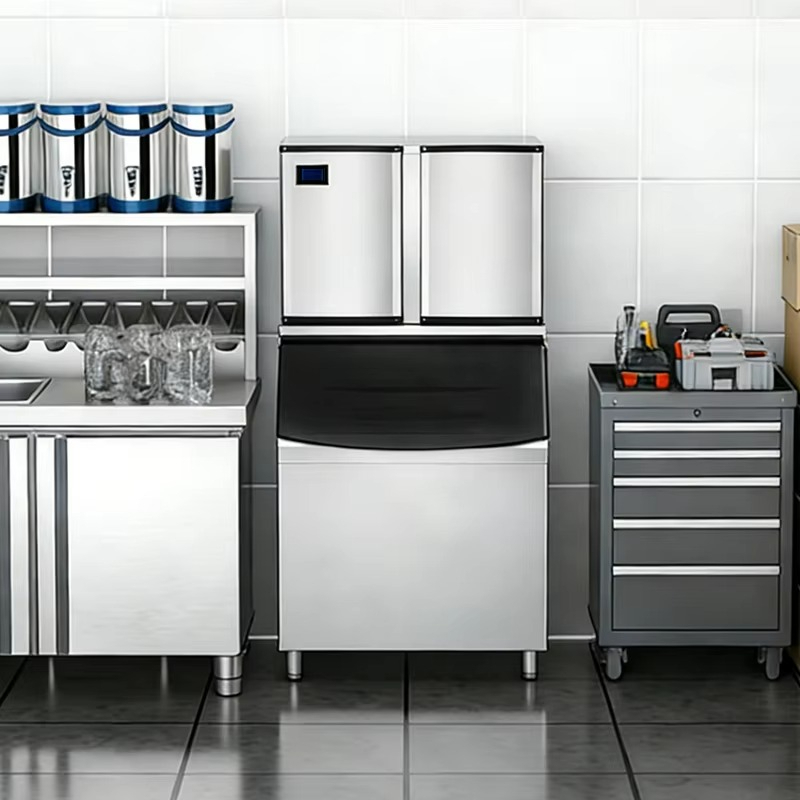 Mesin Pembuat Es Batu Stainles - Commercial Ice Maker 100Kg ulasan dan harga