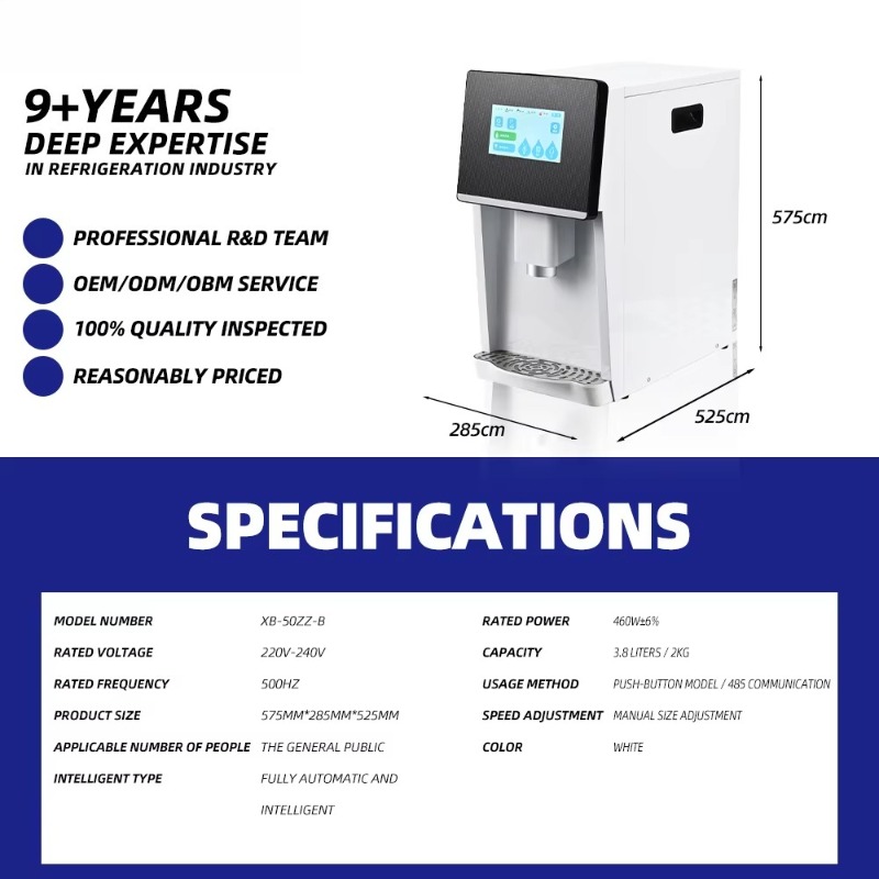 Pembuat Es Nugget Hemat Energi - Ice Machine 50Kg Nugget ulasan dan harga