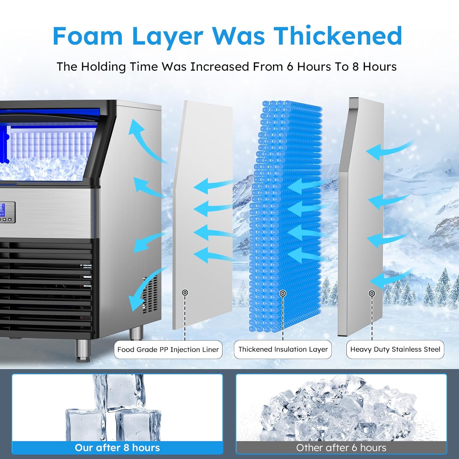 Mesin Pembuat Es Komersial, Me - Commercial Ice Maker Air Cooled ulasan dan harga