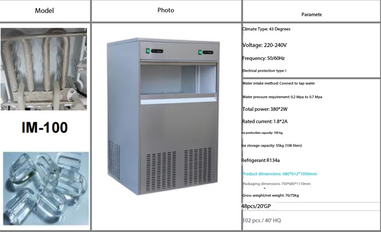 Mesin Pembuat Es Batu Komersia - Commercial Ice Maker 100Kg ulasan dan harga
