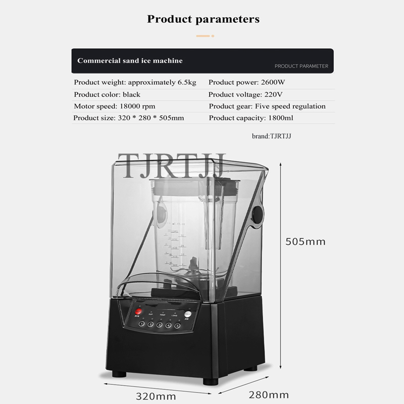 Blender Komersial 2600W, Mixer - Ice Crusher Machine Commercial ulasan dan harga