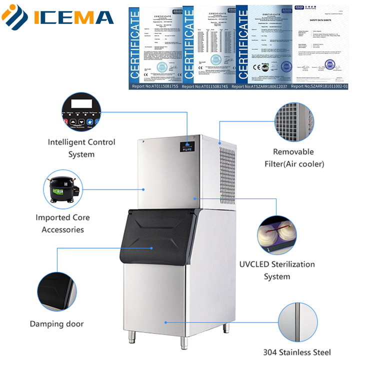 Mesin Pembuat Es Batu ICEMA Ko - Commercial Ice Maker 200Kg Cube ulasan dan harga